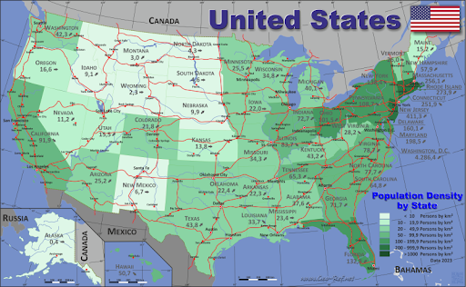 Map of the United States