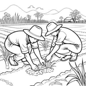 joint agriculture coloring page