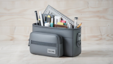 misfit stone grey tcmc pouch stationery