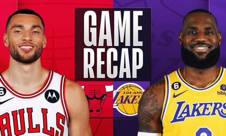 Chicago Bulls vs Lakers Match Player Stats